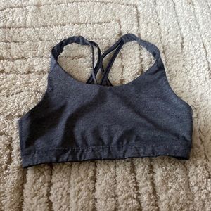 Grey old navy active sports bra